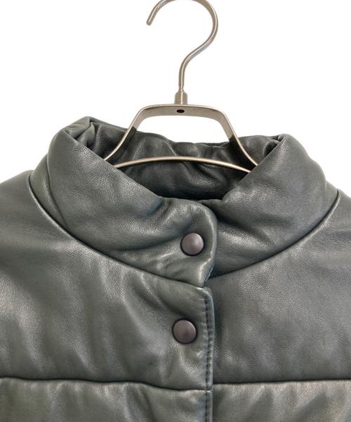 preview（プレビュ）preview (プレビュ) 中綿レザージャケット ブラック サイズ:42の古着・服飾アイテム