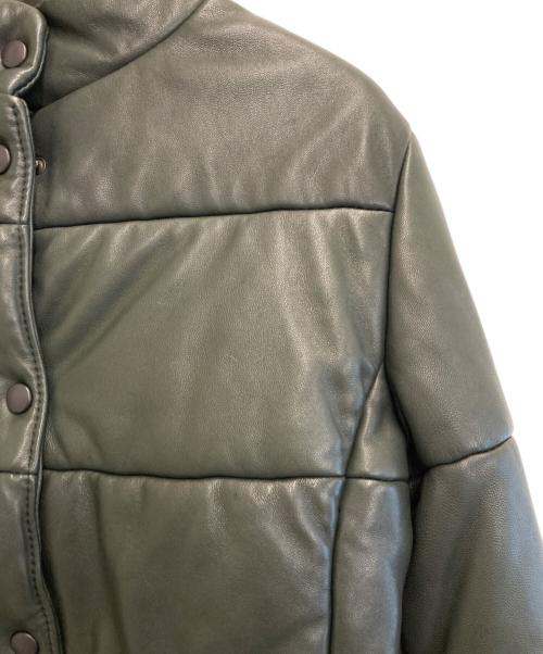 preview（プレビュ）preview (プレビュ) 中綿レザージャケット ブラック サイズ:42の古着・服飾アイテム