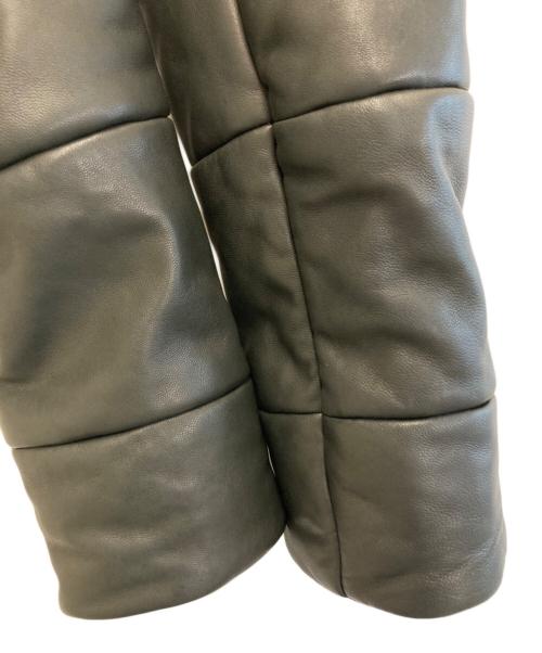 preview（プレビュ）preview (プレビュ) 中綿レザージャケット ブラック サイズ:42の古着・服飾アイテム