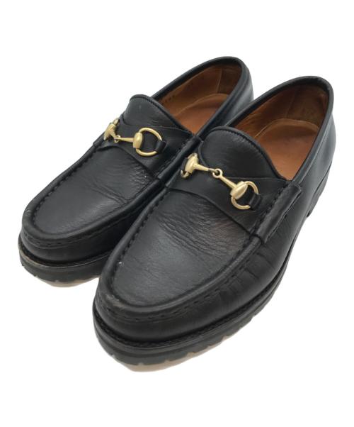 GUCCI（グッチ）GUCCI (グッチ) ホースビットローファー ブラック サイズ:35の古着・服飾アイテム