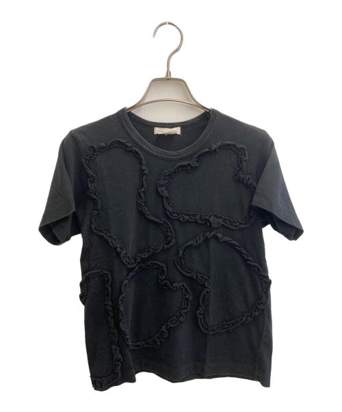 COMME des GARCONS（コムデギャルソン）COMME des GARCONS (コムデギャルソン) フリルパッチワークTシャツ ブラック サイズ:ＸＳの古着・服飾アイテム