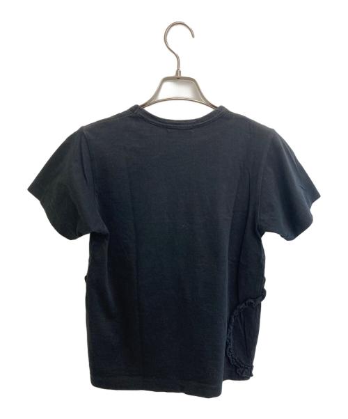 COMME des GARCONS（コムデギャルソン）COMME des GARCONS (コムデギャルソン) フリルパッチワークTシャツ ブラック サイズ:ＸＳの古着・服飾アイテム