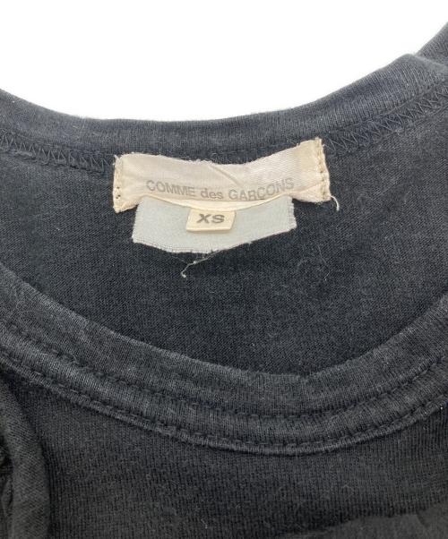 COMME des GARCONS（コムデギャルソン）COMME des GARCONS (コムデギャルソン) フリルパッチワークTシャツ ブラック サイズ:ＸＳの古着・服飾アイテム