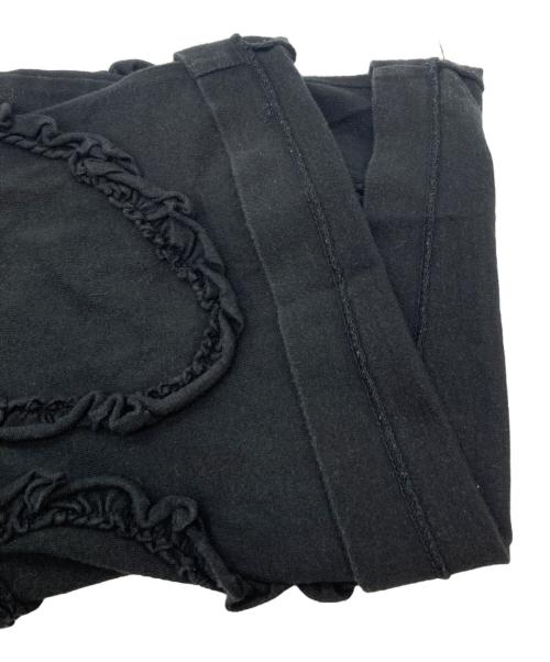 COMME des GARCONS（コムデギャルソン）COMME des GARCONS (コムデギャルソン) フリルパッチワークTシャツ ブラック サイズ:ＸＳの古着・服飾アイテム