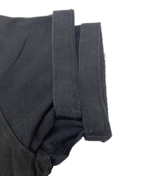 COMME des GARCONS（コムデギャルソン）COMME des GARCONS (コムデギャルソン) フリルパッチワークTシャツ ブラック サイズ:ＸＳの古着・服飾アイテム