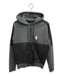 COACH（コーチ）の古着「シグネチャー切替プルオーバーパーカー」｜グレー