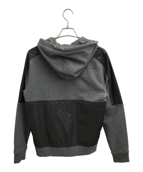 COACH（コーチ）COACH (コーチ) シグネチャー切替プルオーバーパーカー グレー サイズ:Sの古着・服飾アイテム