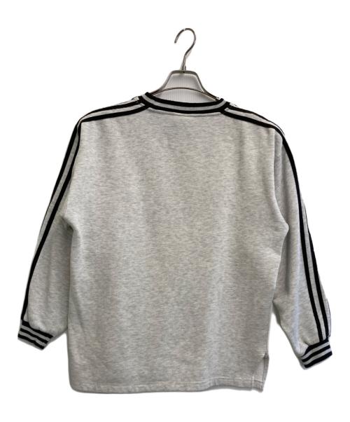 adidas（アディダス）adidas (アディダス) サイドライン裏起毛スウェット グレー サイズ:Mの古着・服飾アイテム