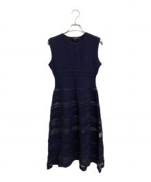 CORCOVADO（コルコバード）の古着「ノースリーブニットワンピース」｜ネイビー