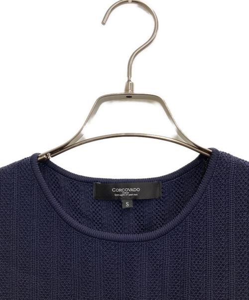CORCOVADO（コルコバード）CORCOVADO (コルコバード) ノースリーブニットワンピース ネイビー サイズ:Sの古着・服飾アイテム