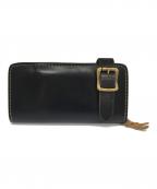 LEATHER WORKS BROTHERレザーワークスブラザーズ）の古着「WALLET-00」｜ブラック