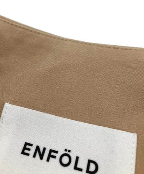 ENFOLD（エンフォルド）ENFOLD (エンフォルド) 中綿ノーカラートレンチコート ベージュ サイズ:Mの古着・服飾アイテム