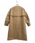 ENFOLD (エンフォルド) 中綿ノーカラートレンチコート ベージュ サイズ:M：10000円