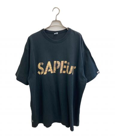 中古・古着通販】SAPEur (サプール) Tシャツ ブラック サイズ:XXL