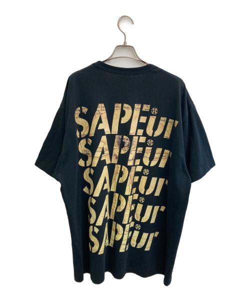 SAPEur（サプール）SAPEur (サプール) Tシャツ ブラック サイズ:XXLの古着・服飾アイテム