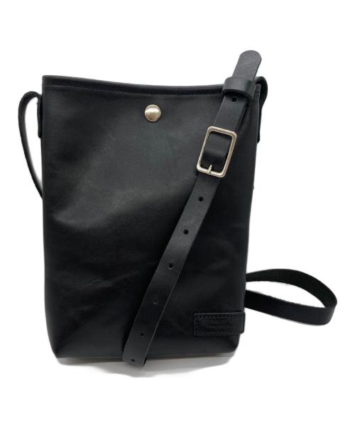 HERITAGE LEATHER CO.（ヘリテージレザー）HERITAGE LEATHER CO. (ヘリテージレザー) LEATHER SACOCHE BAG ブラックの古着・服飾アイテム
