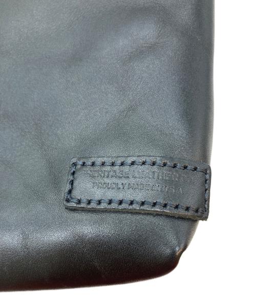 HERITAGE LEATHER CO.（ヘリテージレザー）HERITAGE LEATHER CO. (ヘリテージレザー) LEATHER SACOCHE BAG ブラックの古着・服飾アイテム