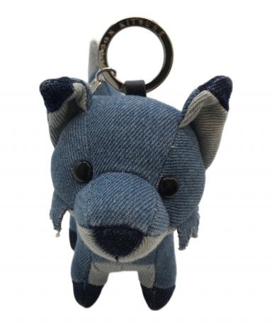 未使用 MAISON KITSUNÈ バッグチャーム フォックス キツネ ブルー 3062002194016880_01_6405w.jpeg