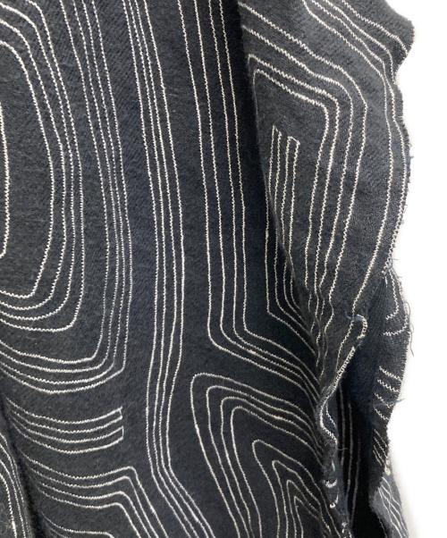 SASQUATCHfabrix.（サスクワッチファブリックス）SASQUATCHfabrix. (サスクワッチファブリックス) PRIMITIVE NEEDLEWORK PONCHO ブラック サイズ:freeの古着・服飾アイテム