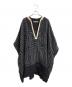 SASQUATCHfabrix.（サスクワッチファブリックス）の古着「PRIMITIVE NEEDLEWORK PONCHO」｜ブラック