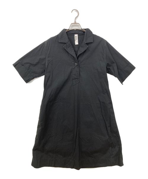 MHL（エムエイチエル）MHL (エムエイチエル) SUPERFINE COTTON TWILL ワンピース ブラック サイズ:2の古着・服飾アイテム