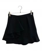 MIU MIUミュウミュウ）の古着「アシンメトリーミニスカート」｜ブラック