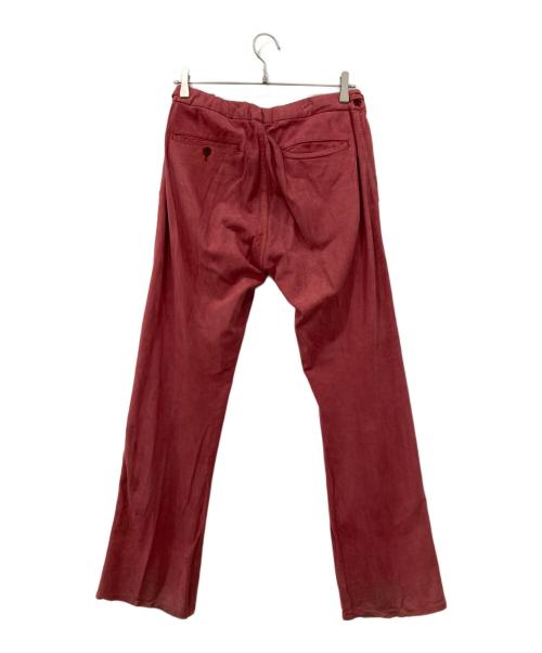 COMME des GARCONS HOMME PLUS（コムデギャルソンオムプリュス）COMME des GARCONS HOMME PLUS (コムデギャルソンオムプリュス) Fレザーパンツ ピンク サイズ:Mの古着・服飾アイテム