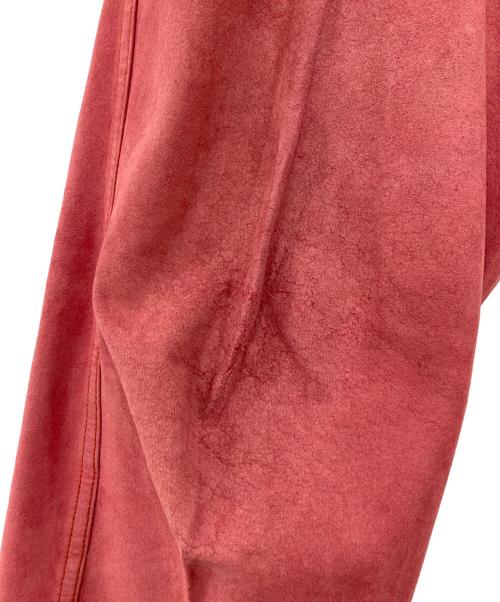 COMME des GARCONS HOMME PLUS（コムデギャルソンオムプリュス）COMME des GARCONS HOMME PLUS (コムデギャルソンオムプリュス) Fレザーパンツ ピンク サイズ:Mの古着・服飾アイテム