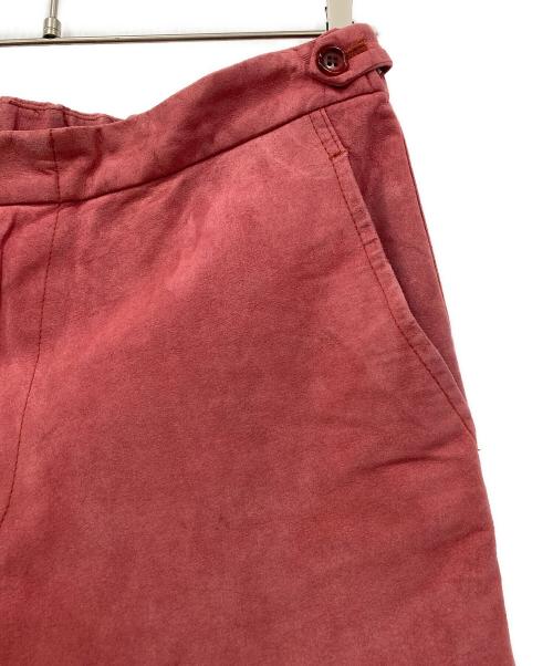 COMME des GARCONS HOMME PLUS（コムデギャルソンオムプリュス）COMME des GARCONS HOMME PLUS (コムデギャルソンオムプリュス) Fレザーパンツ ピンク サイズ:Mの古着・服飾アイテム