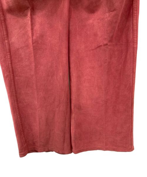 COMME des GARCONS HOMME PLUS（コムデギャルソンオムプリュス）COMME des GARCONS HOMME PLUS (コムデギャルソンオムプリュス) Fレザーパンツ ピンク サイズ:Mの古着・服飾アイテム