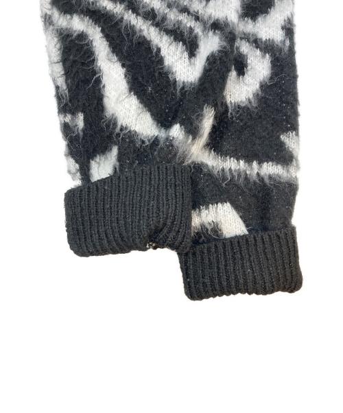 OBEY（オベイ）OBEY (オベイ) カーディガン ブラック×ホワイト サイズ:XLの古着・服飾アイテム