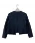 UNTITLED (アンタイトル) ラメツイード ノーカラージャケット ネイビー サイズ:3：8000円