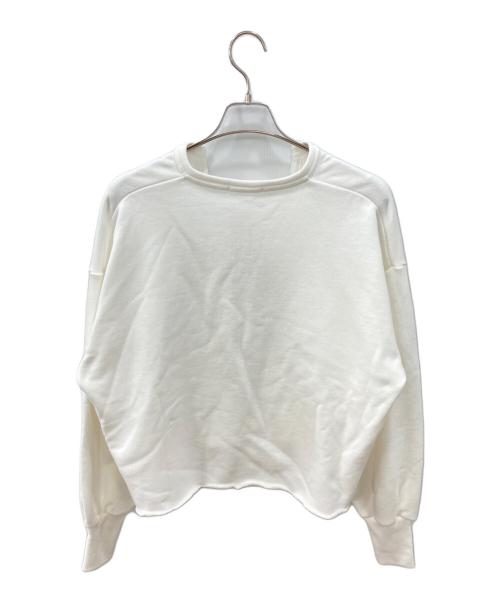 Whim Gazette（ウィムガゼット）Whim Gazette (ウィムガゼット) スウェットVネックプルオーバー ホワイト サイズ:Free 未使用品の古着・服飾アイテム