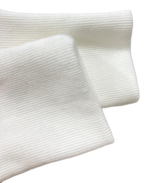 Whim Gazette（ウィムガゼット）Whim Gazette (ウィムガゼット) スウェットVネックプルオーバー ホワイト サイズ:Free 未使用品の古着・服飾アイテム