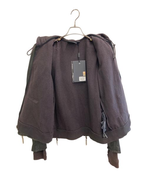 HARLEY-DAVIDSON（ハーレーダビッドソン）HARLEY-DAVIDSON (ハーレーダビッドソン) Alyssa 3-in-1 Leather Jacket ブラック×ホワイト サイズ:Lの古着・服飾アイテム