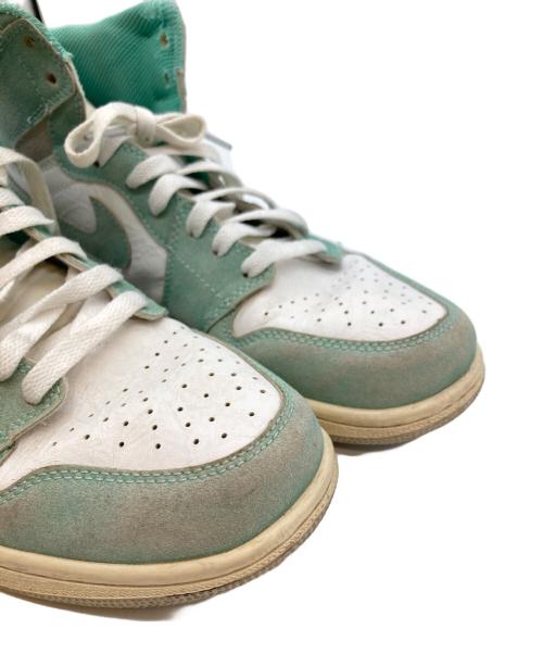 NIKE（ナイキ）NIKE (ナイキ) ハイカットスニーカー/RETRO HIGH TURBO GREEN ホワイト×スカイブルー サイズ:27cmの古着・服飾アイテム