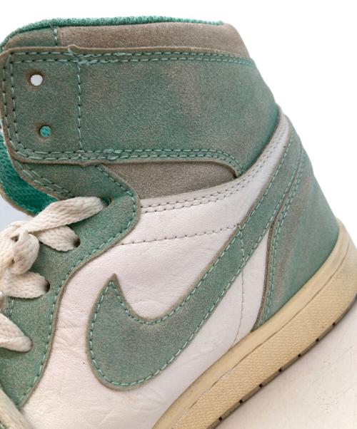 NIKE（ナイキ）NIKE (ナイキ) ハイカットスニーカー/RETRO HIGH TURBO GREEN ホワイト×スカイブルー サイズ:27cmの古着・服飾アイテム