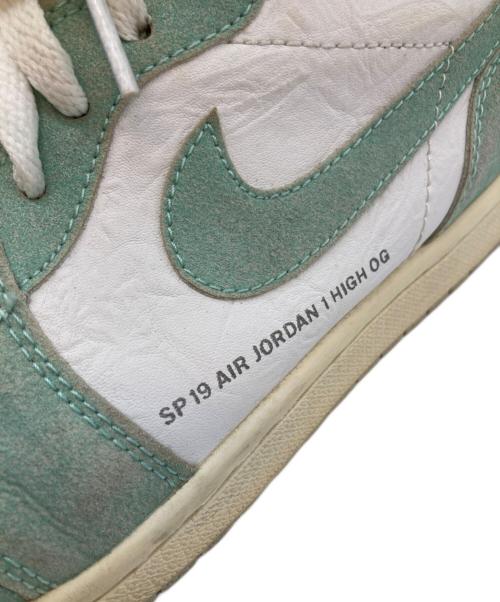 NIKE（ナイキ）NIKE (ナイキ) ハイカットスニーカー/RETRO HIGH TURBO GREEN ホワイト×スカイブルー サイズ:27cmの古着・服飾アイテム