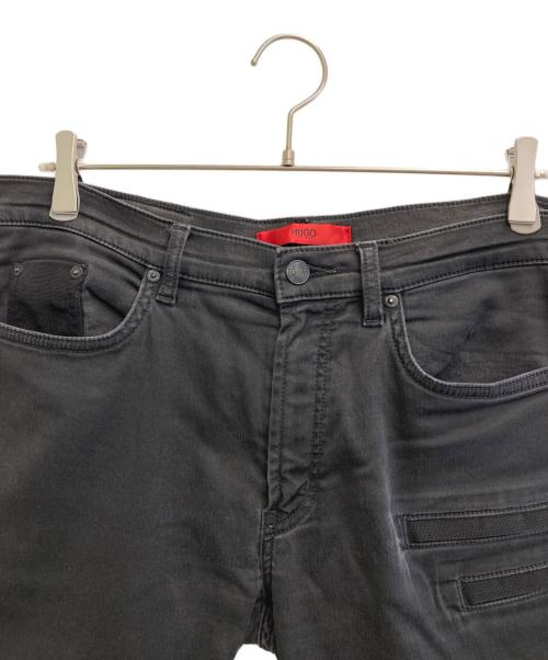 HUGO BOSS（ヒューゴ ボス）HUGO BOSS (ヒューゴ ボス) バイカーデニムパンツ ブラック サイズ:34の古着・服飾アイテム