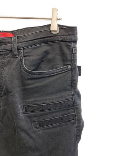 HUGO BOSS（ヒューゴ ボス）HUGO BOSS (ヒューゴ ボス) バイカーデニムパンツ ブラック サイズ:34の古着・服飾アイテム
