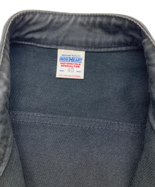 IRON HEART（アイアンハート）IRON HEART (アイアンハート) 21oz 黒鎧シングルライダースジャケット ブラック サイズ:40の古着・服飾アイテム