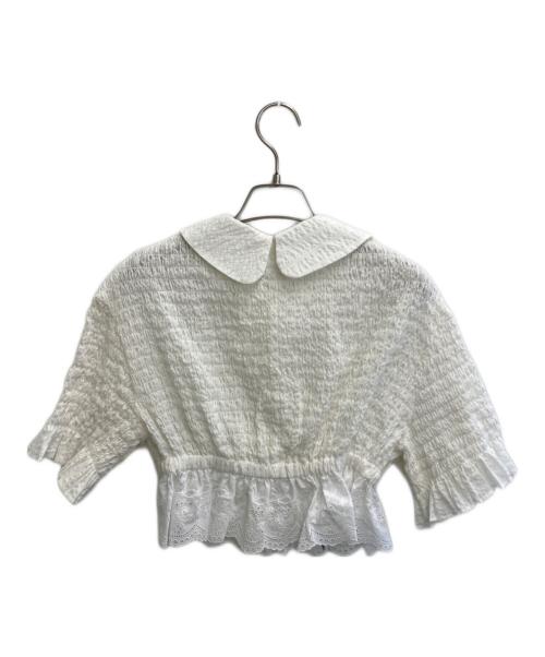 emary（エメリー）emary (エメリー) ギャザーブラウス ホワイト サイズ:Freeの古着・服飾アイテム