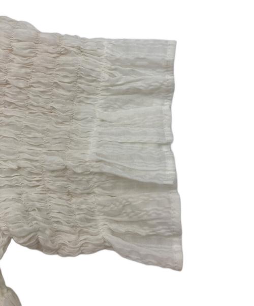 emary（エメリー）emary (エメリー) ギャザーブラウス ホワイト サイズ:Freeの古着・服飾アイテム