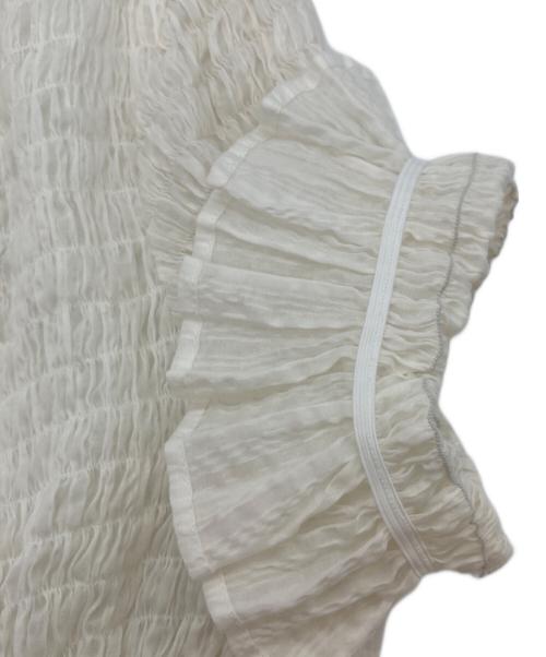 emary（エメリー）emary (エメリー) ギャザーブラウス ホワイト サイズ:Freeの古着・服飾アイテム