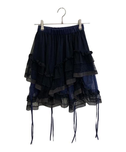 Remneh by rurumu（レムネ バイ ルルムウ）Remneh by rurumu (レムネ バイ ルルムウ) フリルショートパンツ ネイビー サイズ:Freeの古着・服飾アイテム