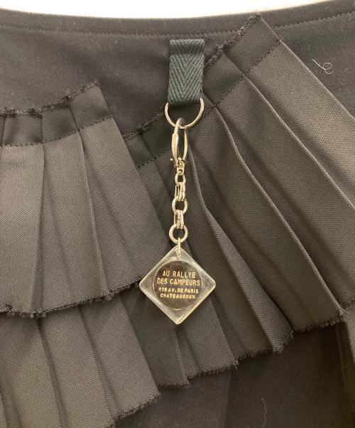 rurumu（ルルムウ）rurumu (ルルムウ) pleats rolled mini skirt ブラック サイズ:freeの古着・服飾アイテム