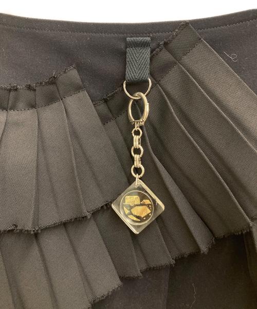 rurumu（ルルムウ）rurumu (ルルムウ) pleats rolled mini skirt ブラック サイズ:freeの古着・服飾アイテム