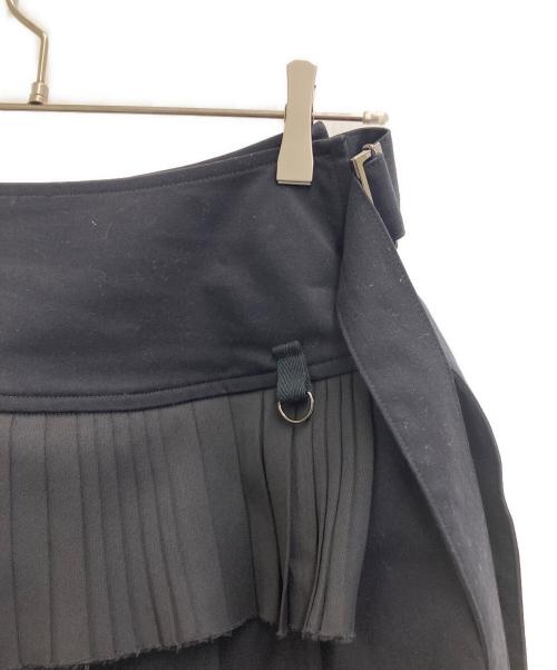 rurumu（ルルムウ）rurumu (ルルムウ) pleats rolled mini skirt ブラック サイズ:freeの古着・服飾アイテム