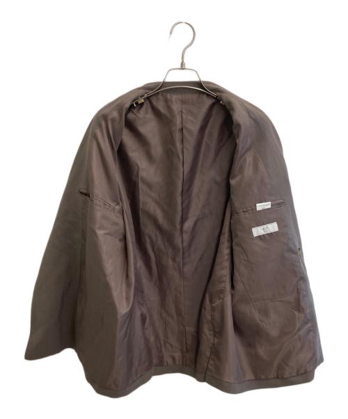 417 by EDIFICE（417 バイ エディフィス）417 by EDIFICE (417 バイ エディフィス) T/Rツイル ダブルワイドセットアップ ブラウン サイズ:Sの古着・服飾アイテム