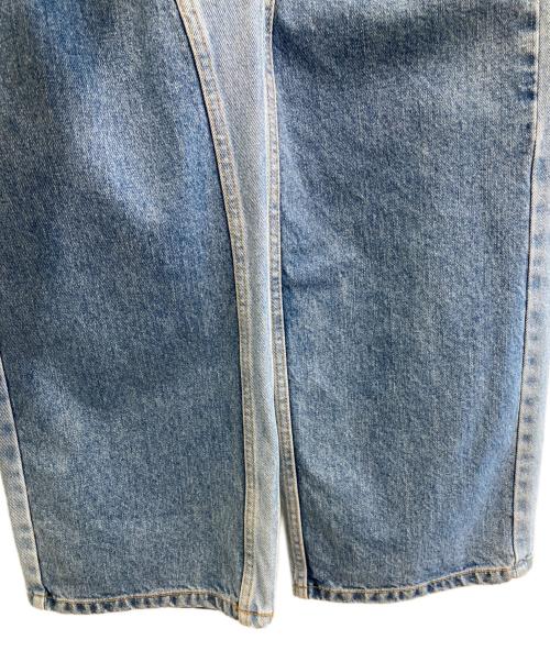 BAGARCH（バガーチ）BAGARCH (バガーチ) SWITCHING DENIM PANTS スカイブルー サイズ:Sの古着・服飾アイテム
